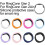 8PCS Silicone Protective Ring Case for RingConn Gen 2 Air Smart Ring, Dustproof Durable Cover 2