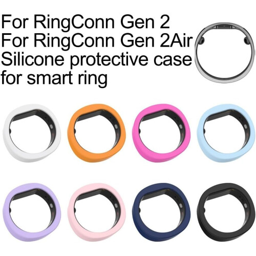 8PCS Silicone Protective Ring Case for RingConn Gen 2 Air Smart Ring, Dustproof Durable Cover 1