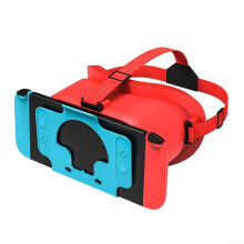VR Headset for Nintendo Switch with Adjustable Headband for Immersive 3D Gaming, Black Orange
