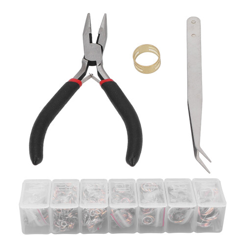 Κιτ κοσμημάτων για χειροτεχνίες DIY, εύχρηστο κουτί-δοχείο εύκολης μεταφοράς με 1