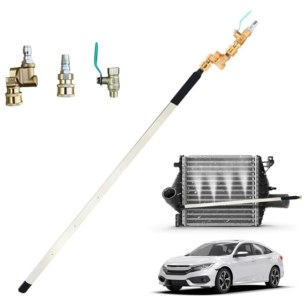 High Pressure Radiator Cleaning Wand, 4500 Psi Flush Tool With Quick Couplers, For Car Engine 3233222793536