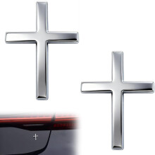 Metal 3D Jesus Kors Bilemblem Badge, Selvklæbende Kristen Klistermærke til Bagklapskærm