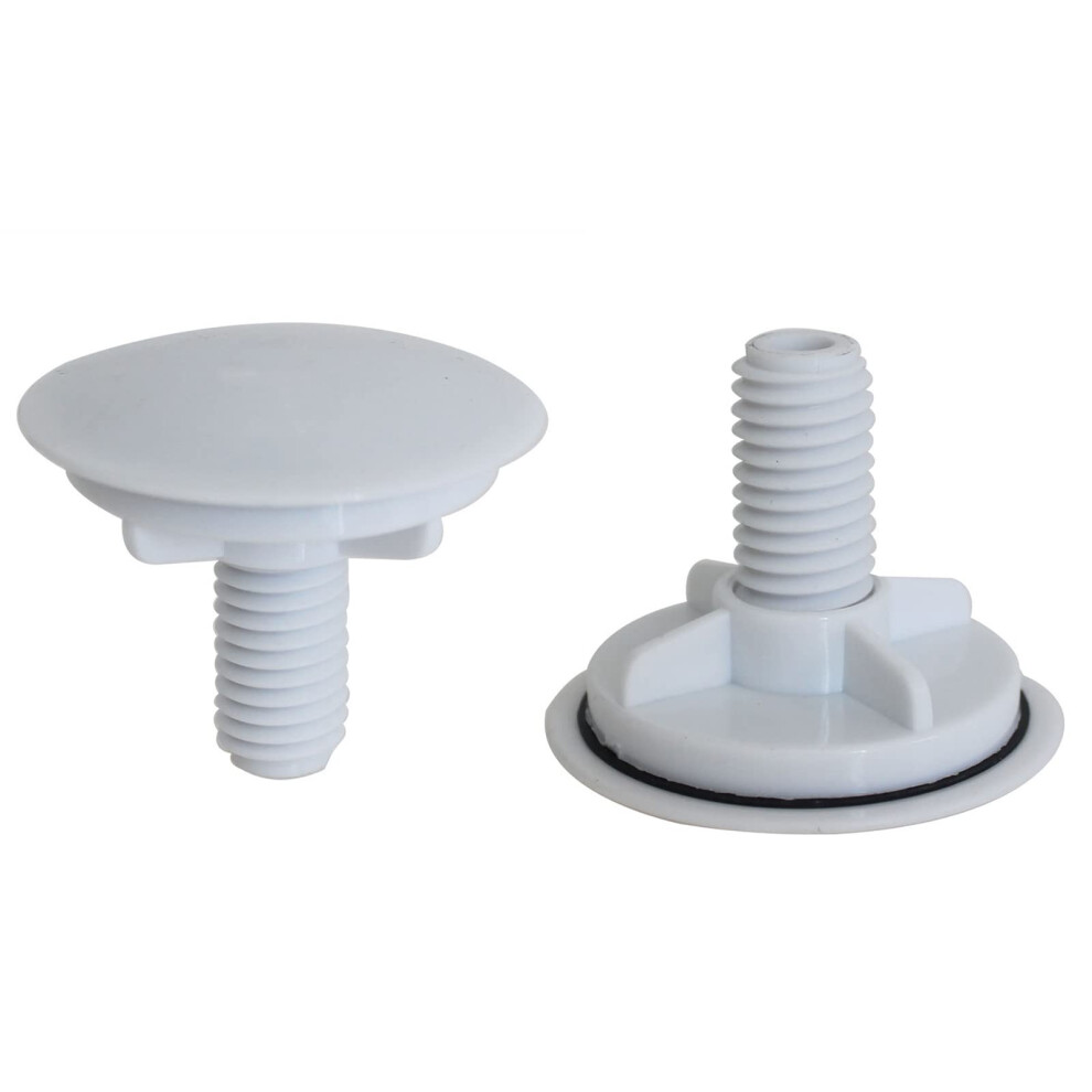 Sink Hole Cover And Faucet Hole Cover, Leakproof Rustresistant Steel, White Kitchen Plug 2Pcs 9094768962688