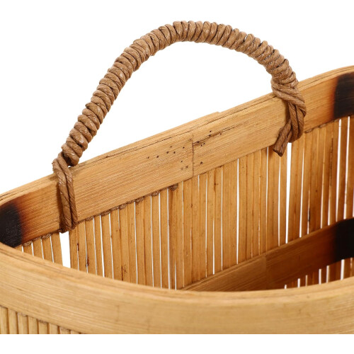 Wall Hanging Basket Handwoven Willow Wicker Organizer for Kitchen Bathroom Fruit Vegetable Storage 2