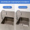 4Pcs Undermount Sink Brackets Adjustable Height Triangular Support 440lbs Load Black for Narrow Cabinet 2