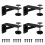4Pcs Undermount Sink Brackets Adjustable Height Triangular Support 440lbs Load Black for Narrow Cabinet 1