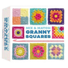 (B) The Granny Square Card Deck - DIY 50 Mix & Match Designs, Portable Crochet Knitting Kit, Beginners Crocheters Alike Crochet Ideal Gift