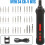 Cordless Electric Screwdriver Kit with Circuit Sensor, LED Light, 34pcs Bits and Carry Case 2