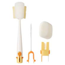 Baby Bottle Brush Set with Soft Bristles, Ergonomic Comfort Grip for Deep Cleaning at Home or Travel