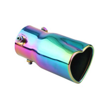 Exhaust Tips 2.5 Inch Stainless Steel Colorful Hub Bore Heart Shape Muffler Tail Pipe Wheel Spacers