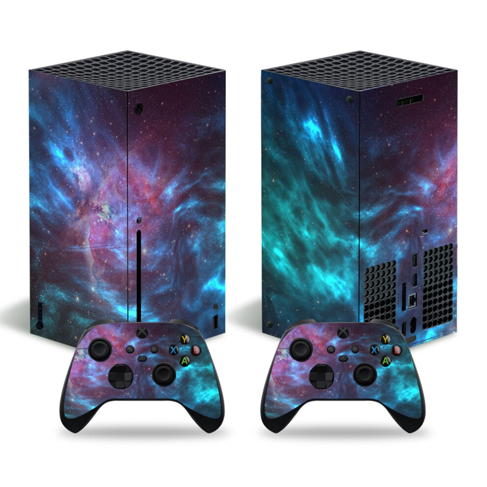 Cloud Skin Vinyl Wrap For Xbox Series X Console And Controllers Scratch Protective Decal Blue 9199774719056