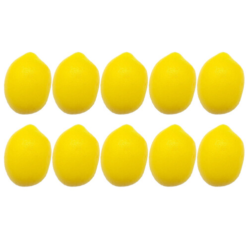 10Pcs/Pack Realistic Artificial Lemon Simulation Yellow Lemon-L