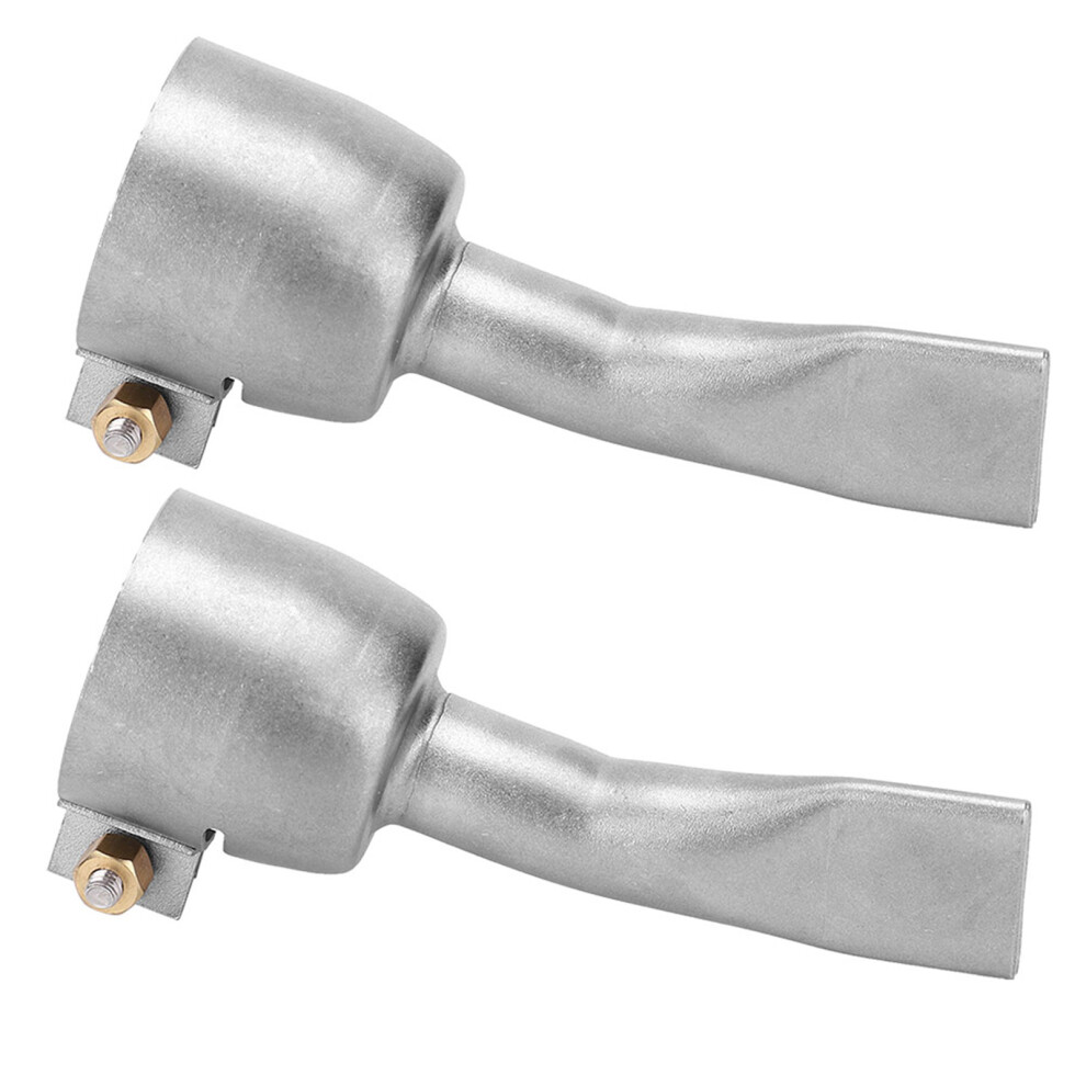 2Pcs Stainless Steel Hot Air Gun Welding Nozzle For Pvc Plastic Sheet Soldering 8471379679357