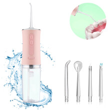 Irrigador oral com água, múltiplos modos para higiene bucal personalizada, recarregável e com alta pressão de água, ideal para festas de