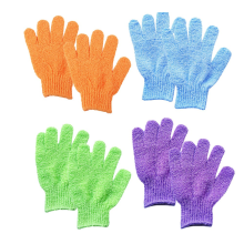 Luvas esfoliantes, escova corporal, removedor de pele morta, fácil de usar, modo de função, limpeza profunda da pele, elásticas e extensíveis,