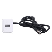 Cabo USB de encaixe embutido para carro, barco e motocicleta, cabo de transferência de dados rápida com design durável e fácil instalação, cabo