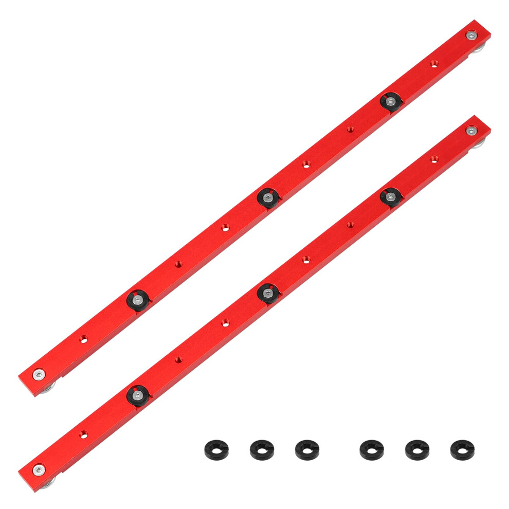 2Pcs 450Mm Aluminum Table Saw Miter Bar T Track Slider For Crosscut Sled With Smooth Twist Lock 9199774720236