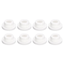 8pcs White Silicone Rubber Hole Plugs Waterproof Seal for 23mm Cabinet and Machinery Openings