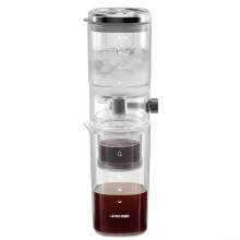 Cold Brew Coffee Maker with Density Filter and Pressure Balance Valve for Smooth Flavor Transparent