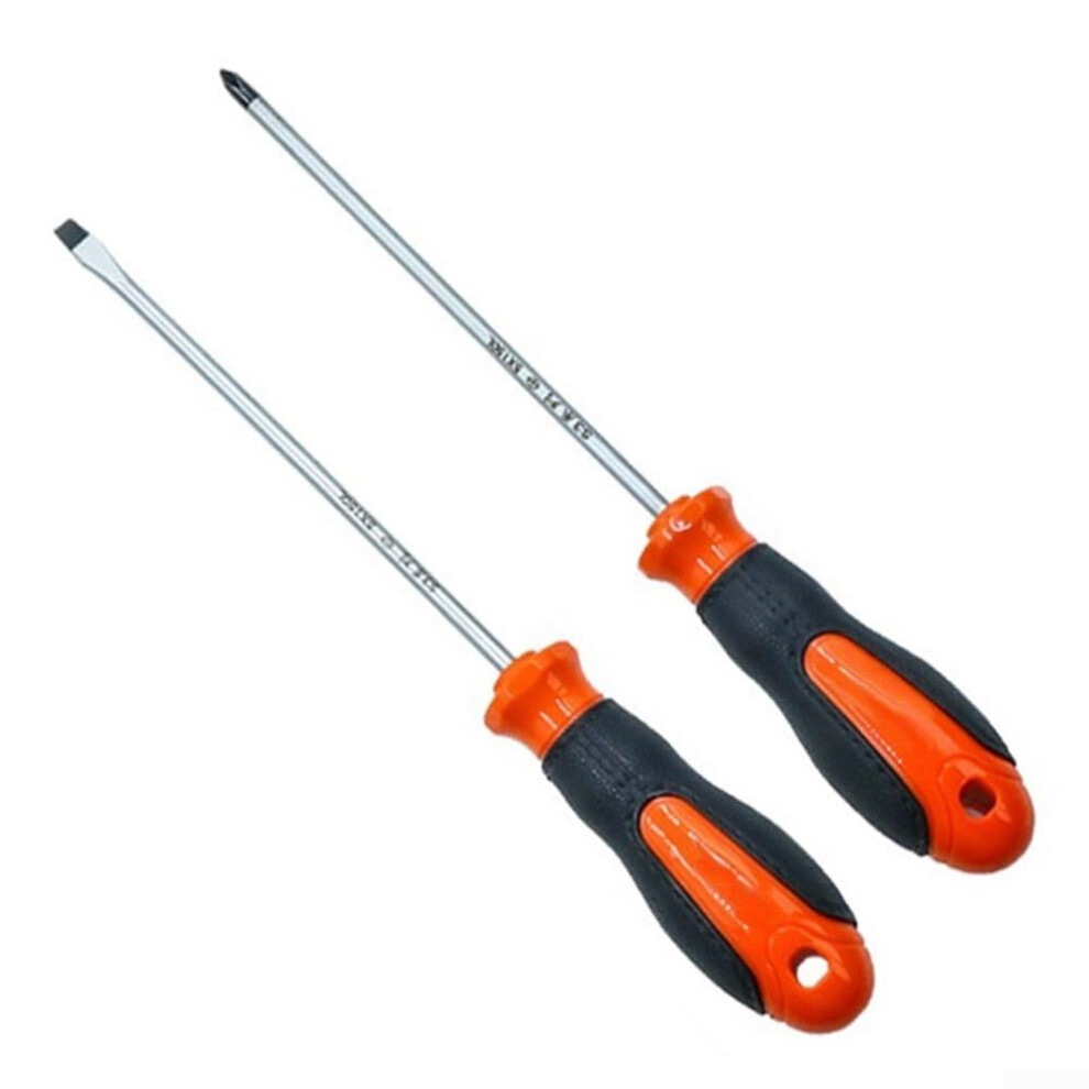 Slotted Screwdriver 6Inch Extended Magnetic Tip Rubber Handle For Repairs 9347817691719