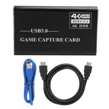 HDMI Video Capture Card 4K 1080P 60FPS Plug And Play Device With Ultra Low Latency, Audio Video Capture Hardware Compatible With PS5 Xbox Switch PC