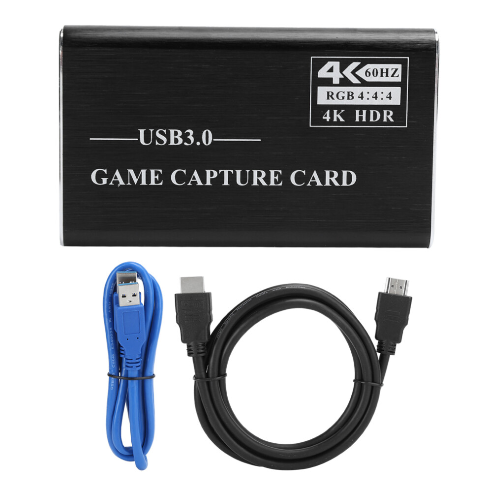 Hdmi Video Capture Card 4K 1080P 60Fps Plug And Play Device With Ultra Low Latency, Audio Video Capture Hardware Compatible With Ps5 Xbox Switch Pc 9773935241046