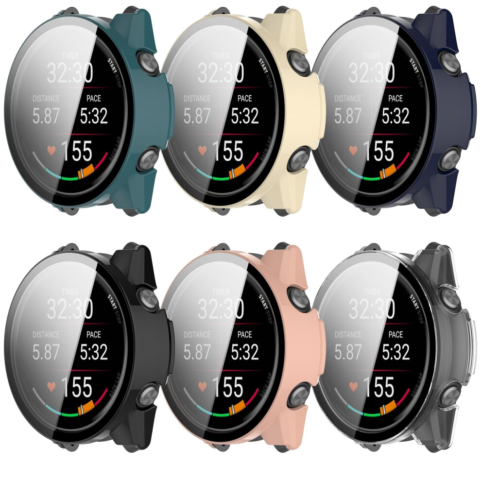 Case With Hd Tempered Glass Screen Protector, Scratch Resistant 6Pack For Garmin Forerunner 570 42Mm 9187378962848