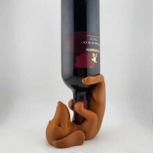 (dog) Dachshund Dog Wine Bottle Holder, Unique Home Bar Decor, Canine Wine Accessories, Kitchen Wine Organizer, Wine Cute Animal Tabletop Decoration