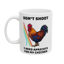 (3PCS) Dont Shoot I Need Apricots for My Chicken Mug, Funny Arc Raiders Scrappy Gamer Coffee Cup, Streamers & Meme Lovers, Novelty