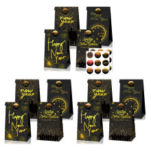 Set van 12 kerstcadeauzakjes voor het bewaren van snoep-Stijl 1