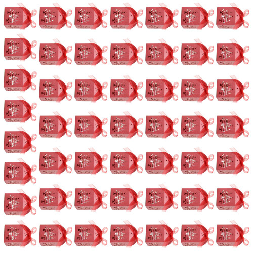 Pack Of 50 Candy Boxes for Various Holiday-Pearlescent red