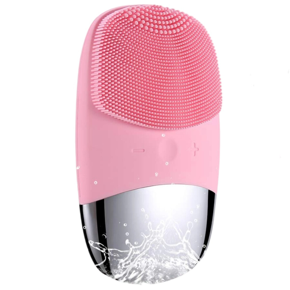 Multifunctional Design, Rechargeble Facial Cleansing Brush For All Skin Types, 3 In 1 Silicone Scrubber, Sonic Cleansing Technology And IPX7