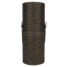 Hochwertiger Make-up-Pinsel-Organizer aus Stoff, zusammenklappbar für Reisen oder Zuhause, veganes Leder, wasser- und staubabweisend, kompakte