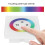 DMX512 Touch Controller For RGBW LED Strips Wall Mounted Touch Panel Controller With Capacitive Touch LED Controller And LED Light Strip Dimmer Switch 8