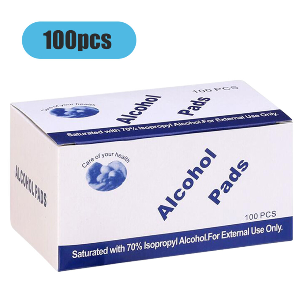 Alcohol Prep Pads Sterile Isopropyl Alcohol Swabs First Aid Antiseptic Cleansers Individually Wrapped Medical Pads for Skin Cleaning Disinfecting