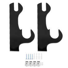 Suporte decorativo para espada, suporte para duas lâminas de samurai, fácil de instalar com acessórios inclusos, à prova d'água e durável,