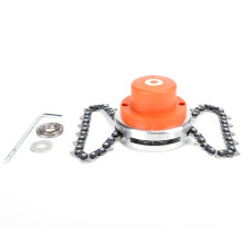 Accesorio de cadena espiral para cortacésped, repuestos universales para cabezales de desbrozadoras de jardín, cabezal de cadena de alta dureza,