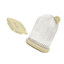 (Milky White) Waterproof Soap Container Soap Dish for Traveling Secure Soap Box with Lid  Milky White