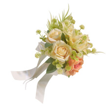 Kunstmatige Rose Flower Bruidsboeketten-Champagne