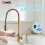 Brushed Gold Touchless Kitchen Faucet with Pull Down Sprayer, Smart Motion Sensor, Hands 2
