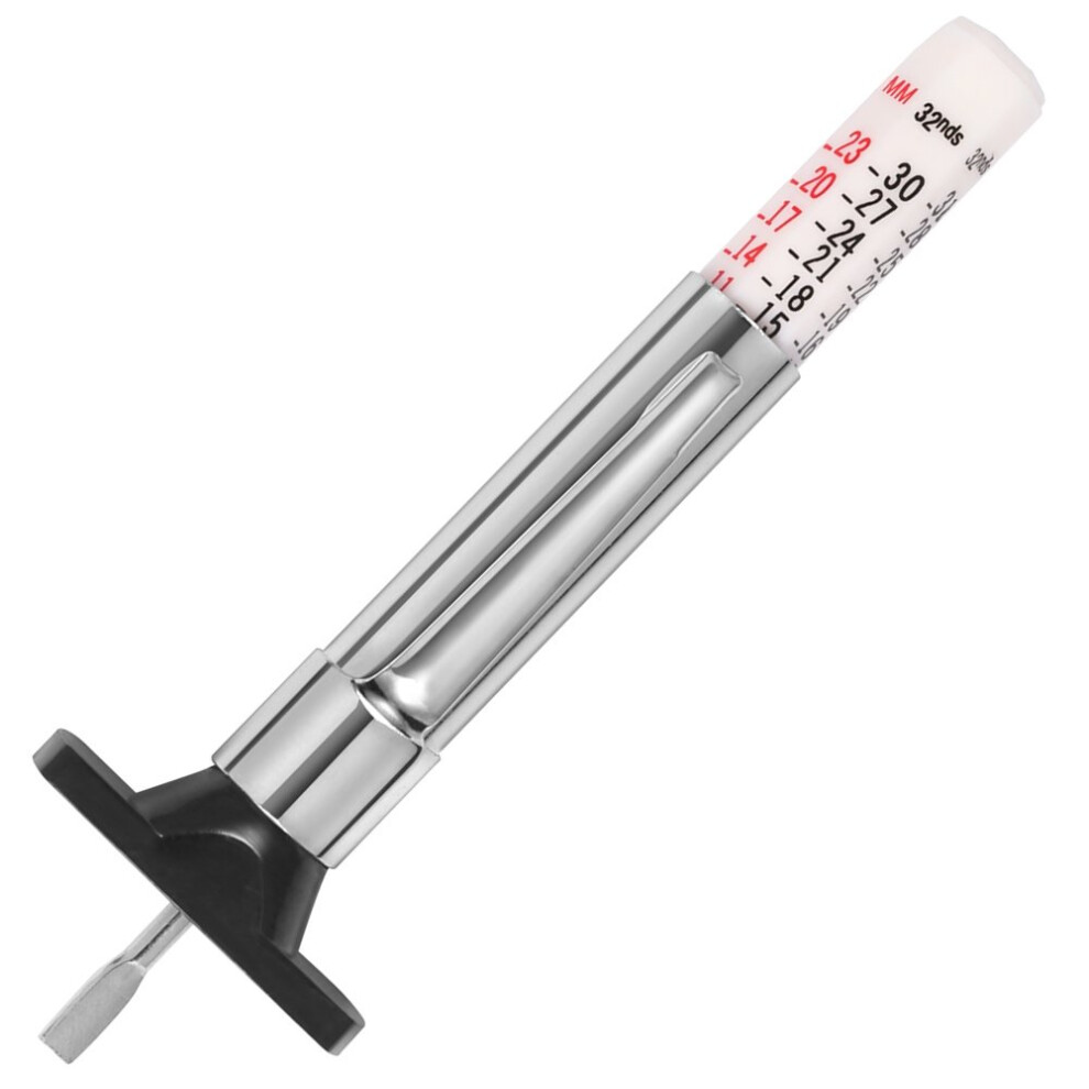 Color Coded Tire Tread Depth Gauge With Easy Read Markings For Accurate Universal Tire Check White 9199774723114