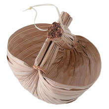 Palm Leaf Serving Bowl EcoFriendly Handwoven Dessert Basket for Salad Fruit Tropical Style Durable
