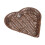 Heart Shaped Wicker Storage Basket with Lid and Handle Rustic Rattan Kitchen Fruit Organizer 1