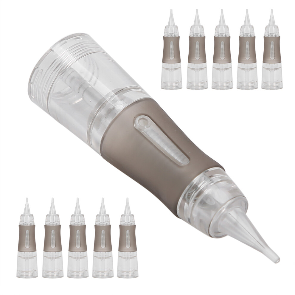 10pcs Disposable Eyebrow Tattoo Needles 1R 0.18mm Microblading Cartridge
