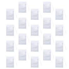 Tea Filter Bags 200pcs Drawstring Disposable Loose Leaf Infuser NonWoven Food Grade 6x8cm