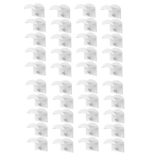 (40 white) 1 Set Wall Mounted Hat Holder Efficient Baseball Caps Organizer Convenient Hat Display Stand Space Saving Caps Rack Multicolor