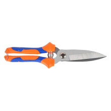 (Straight blade) Special Scissors for Garlic Steel Garlic Beard Cut Green Onion Beard Gingers Scissors Soft Handle Garlic Shears Multicolor