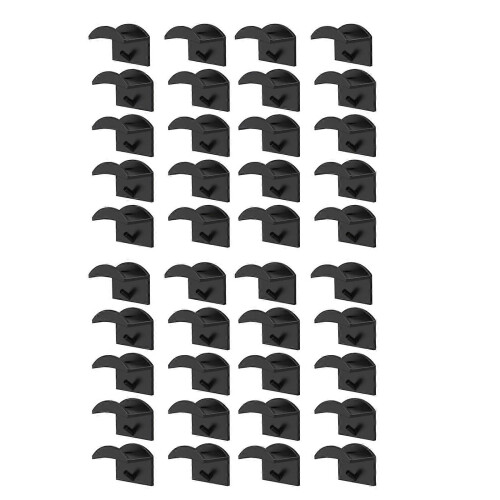(40 black) 1 Set Wall Mounted Hat Holder Efficient Baseball Caps Organizer Convenient Hat Display Stand Space Saving Caps Rack Multicolor