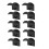 (5 white) 1 Set Wall Mounted Hat Holder Efficient Baseball Caps Organizer Convenient Hat Display Stand Space Saving Caps Rack Multicolor 4