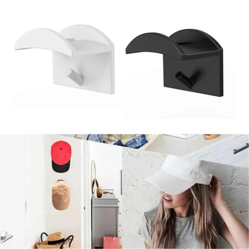 (40 black) 1 Set Wall Mounted Hat Holder Efficient Baseball Caps Organizer Convenient Hat Display Stand Space Saving Caps Rack Multicolor 1